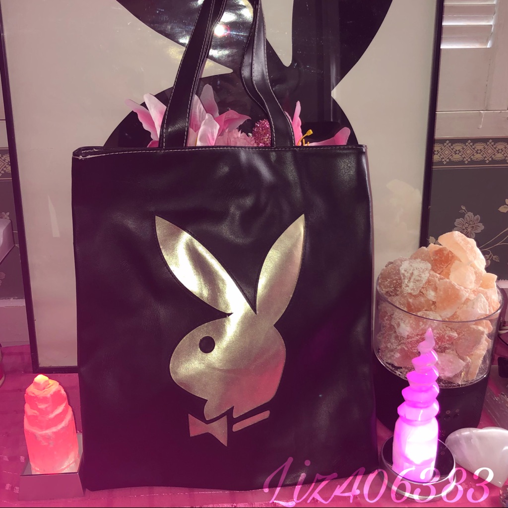 Playboy Black/Gold Rare Y2k Dead Stock Tote Bag